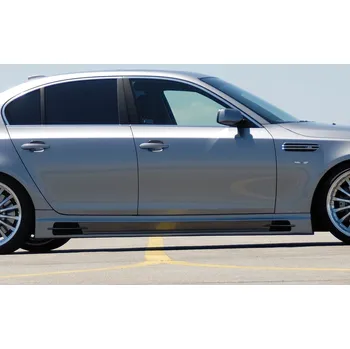 PC tuning Rieger boční práh mont. strana pravá pro BMW řada 5 E60, E61 sedan, touring vč. faceliftu, r.v. -08, 08-, plast ABS bez povrchové úpravy, s prolisem, s prolisem a dvěma výřezy