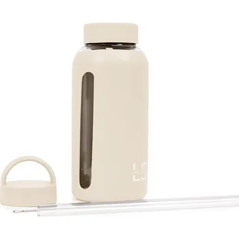 Láhev Skleněná láhev na vodu - béžová