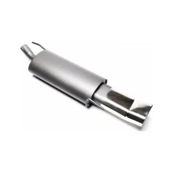 Zadní díl výfuku TA Technix sportovní výfuk - VW Golf III / IV Cabrio (94-02), 1x 70x140 mm DTM oválná zahnutá nerezová koncovka s pertlem