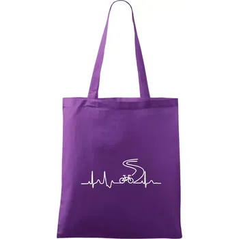 EKG silniční cyklistika - Taška bavlněná - 42 x 38 cm ( Fialová )