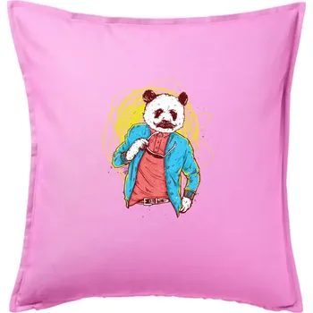 Polštář Panda Bear - Polštář 50x50 - 50x50 - Pouze potah ( Růžová )
