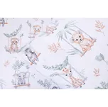 Podpěrová s.r.o. Dětské bavlněné povlečení ZOO mláďátka Velikost: 140x200 cm (1 ks), 70x90 cm (1 ks)