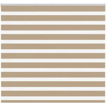 Roleta vidaXL Zebra roleta 160x100 cm šířka látky 155,9 cm polyester [4014325] Barva: sand brown