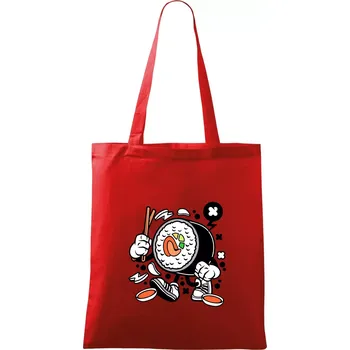Nákupní taška Sushiman - Taška bavlněná - 42 x 38 cm ( Červená )
