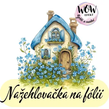 Nažehlovačky na fólii Nažehlovačka na fólii, Květinový domeček 5 , 13,6x13,3 cm /ks