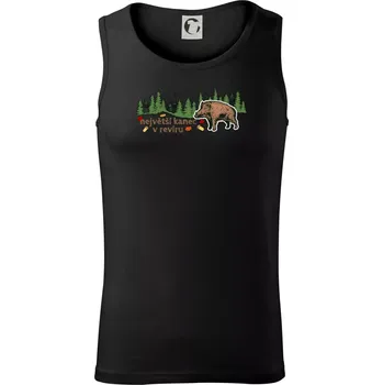 Největší kanec v revíru - Tílko pánské Core - S ( Černá )