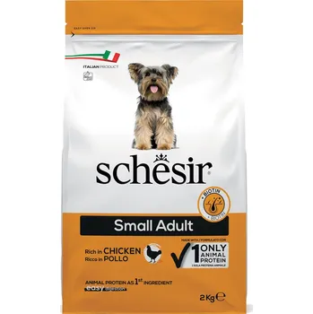 Krmivo pro psa Výhodné balení: 2x 2kg Schesir Dog Small Adult s kuřecím granule pro psy
