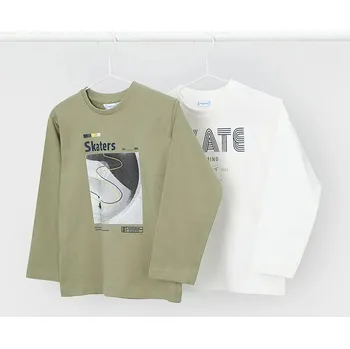 Dívčí tričko Tričko Mayoral 2-pack zelená barva, 4091 4091.5F.Mini.9BYA 91X, vel. 92