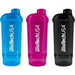BioTech USA Šejkr Wave+ Compact 500 ml + 150 ml, průhledná světlemodrá