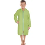 Froté župan na zip - zelená - vel. 9 - 12 let