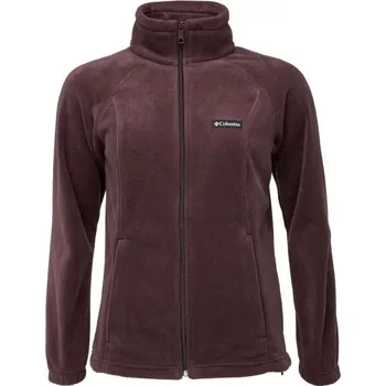 Dámská mikina Dámská fleecová mikina Columbia BENTON SPRINGS FULL ZIP FLEECE S Vínová, Bílá