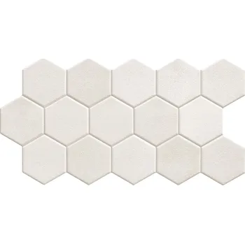 Dlažba DLAŽBA REALONDA HEX WHITE 26,5X51