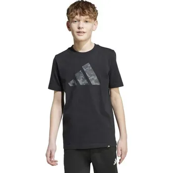 Chlapecké tričko Chlapecké triko adidas CAMO TEE 164 Černá, Tmavě šedá
