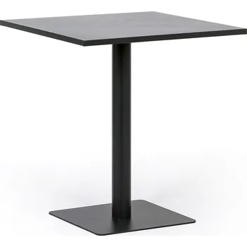 B2B Partner Kovový bistro stůl NERO, 70x70 cm, pro venkovní použití, grafit