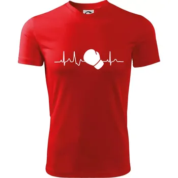 Chlapecké tričko EKG box rukavice - Dětské triko sportovní (dresovina) - 146 cm/10 let ( Červená )