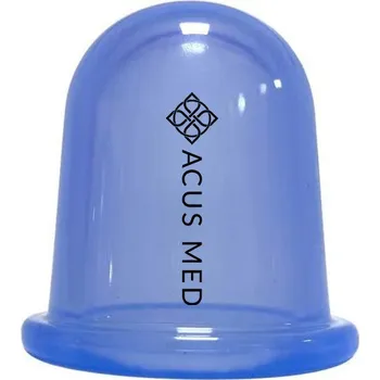 Masážní přístroj Silikonová baňka na masáž těla Acus Med - modrá 5 cm