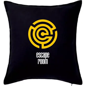 Polštář Escape room labyrint - Polštář 50x50 - 50x50 - Pouze potah ( Černá )