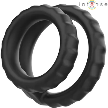 INTENSE - Dewey dvojitý silikonový penisový kroužek