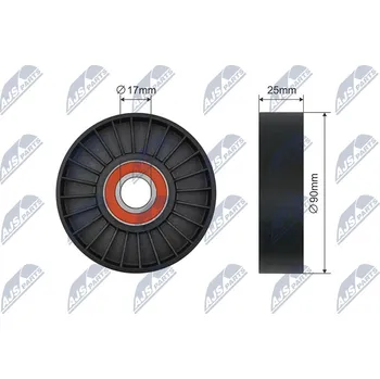 Napínací kladka, žebrovaný klínový řemen NTY RNK-PE-013