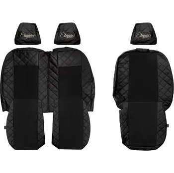 Ochranný autopotah Potahy sedadel (1+2) - Elegance Q, FORD TRANSIT CUSTOM I (01.2012-12.2022) - Dvojité sedadlo spolujezdce 1+2
