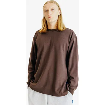 Dámská mikina DECATHLON Pánské tričko s dlouhým rukávem Elementals XS KAŠTANOVÁ