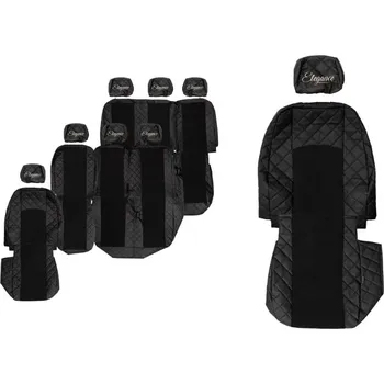 Ochranný autopotah Potahy sedadel (8) - Elegance Q, VOLKSWAGEN TRANSPORTER T5 (01.2003-12.2015) & VOLKSWAGEN TRANSPORTER T6 (01.2016-12.2021) - verze pro 8 cestujících