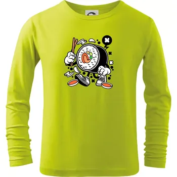 Dětská móda Sushiman - Triko dětské Long Sleeve - 104-110cm / 3-4 roky ( Limetková )