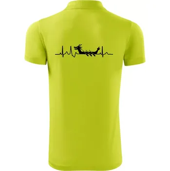 Pánská košile EKG dračí loď - Polokošile Victory sportovní (dresovina) - XL ( Limetková )