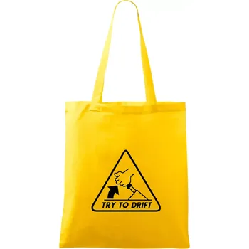 Try to drift - Taška bavlněná - 42 x 38 cm ( Žlutá )
