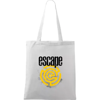 Nákupní taška Escape labyrint - Taška bavlněná - 42 x 38 cm ( Bílá )