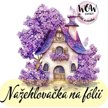 Nažehlovačky na fólii Nažehlovačka na fólii, Květinový domeček 2 , 13,7x13,6 cm /ks