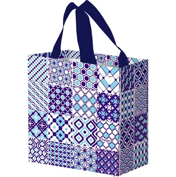 Taška lamino 10l MOZAIKA modrá