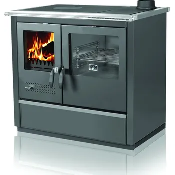 Sporák na tuhá paliva TIM SISTEM sporák na TP NORTH pravý 8,73 kW černý