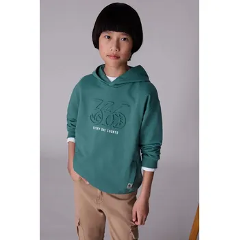 Chlapecké oblečení Mikina Mayoral 7401.7B.Junior.9BYA tyrkysová 67X, vel. 128