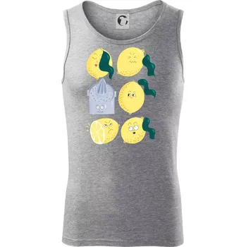 Citroni kreslení (studio-arte.cz) - Tílko pánské Core - XL ( Tmavě šedý melír )