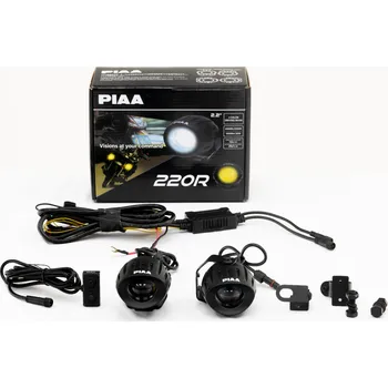 Přídavný světlomet PIAA 220R přídavné bílé/žluté (přepínatelné) dálkové kulaté LED světlomety o průměru 55 mm / 2,2"