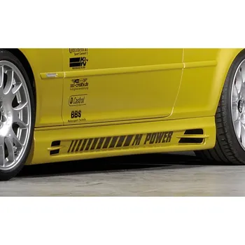 Rieger boční práh mont. strana levá pro BMW řada 3 E46 touring vč. faceliftu, r.v. 02/02-, 02/98-12/01, plast ABS bez povrchové úpravy, s prolisem, s prolisem a dvěma výřezy