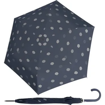 Deštník Fiber Flex AC Timeless Blue Dots - dámský holový vystřelovací deštník