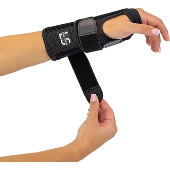 Ortéza zápěstí se zpevněnou dlahou Line Sport - pravá varianta