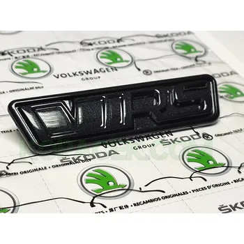Polep vozidla Škoda logo RS verze 2023 lakované, podklad černá barva F9R