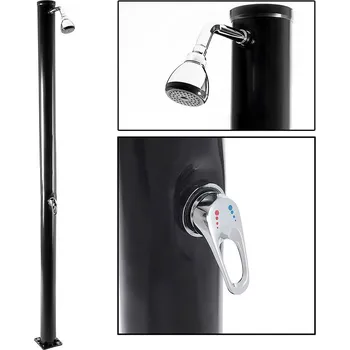 kempingová sprcha TIMELESS TOOLS Solární zahradní sprcha ČERNÁ