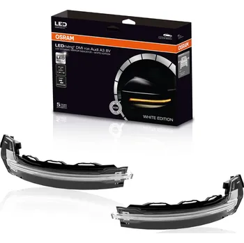 Směrový světlomet OSRAM sada dynamických směrových světel v zrcátkách pro Audi A3/S3/RS3 (8V), bílé (White Edition)