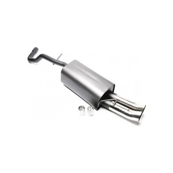 Zadní díl výfuku TA Technix sportovní výfuk - Seat Leon 1M, 2x 76 mm DTM zahnutá nerezová koncovka bez pertlu