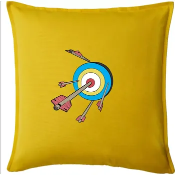 Polštář Šípy v barevném terči - Polštář 50x50 - 50x50 - Pouze potah ( Žlutá )