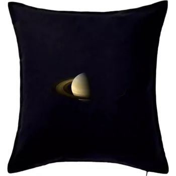 Polštář Fotky planet - saturn a Planetární prstenec - Polštář 50x50 - 50x50 - Pouze potah ( Černá )