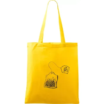 Čaj - čajův nápoj - Taška bavlněná - 42 x 38 cm ( Žlutá )