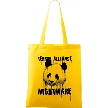 Panda terror - Taška bavlněná - 42 x 38 cm ( Žlutá )
