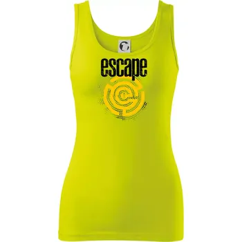 Dámské tričko Escape labyrint - Dámské tílko - XL ( Limetková )