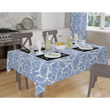 ubrus Orbytex Ubrus teflonový - Irma modrá Rozměry: 120x200, Tvar: Obdélník