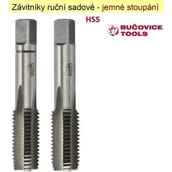 Závitořezný nástroj BUČOVICE TOOLS a.s. Závitníky ruční sadové M22x2 HSS Jemný závit